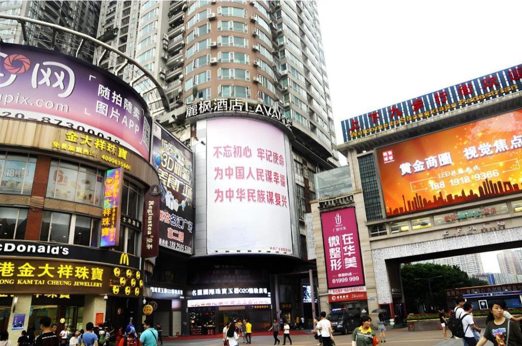 Lavande Hotel Guangzhou Shangxiajiu Pedestrian Street Hualin Temple Metro Station Bagian luar foto